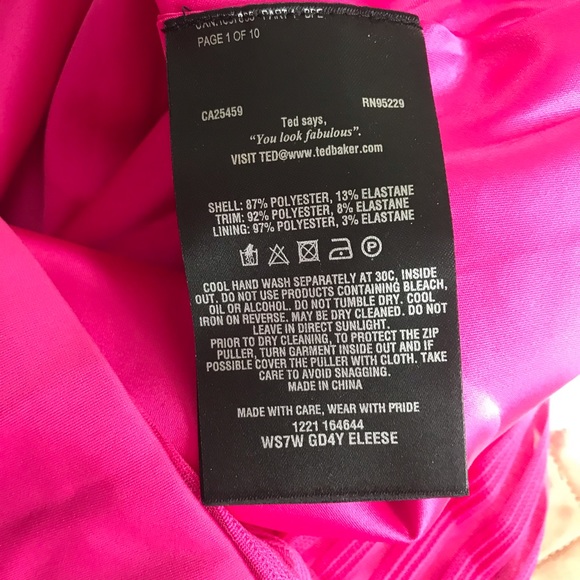 Ted Baker Fuchsia Eleese Skater Dress fit and flare - Picture 15 of 17